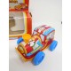 Tren hojalata y plástico baby car. Fabricado por Roman. Años 80.