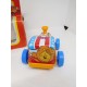 Tren hojalata y plástico baby car. Fabricado por Roman. Años 80.