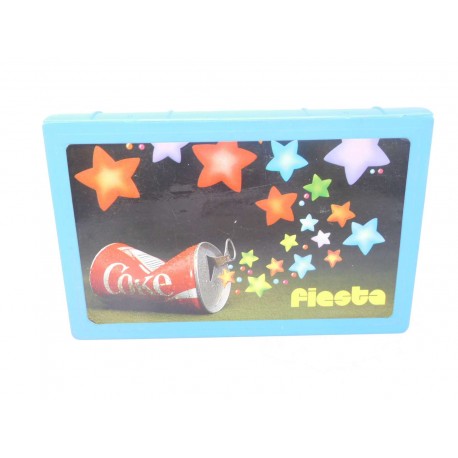 Estuche tipo Pelikan años 80 con publicidad Coca Cola. Fiesta.