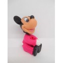 Antiguo muñeco de Mickey de goma con pinza. Años 70.