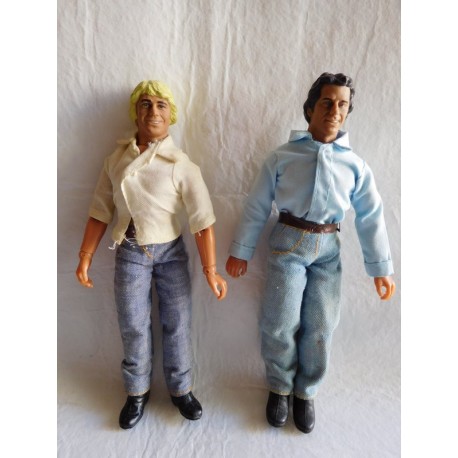 Figuras mego antiguas de la serie americana The Dukes of Hazzard El Sheriff Chiflado. Años 70.