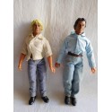 Figuras mego antiguas de la serie americana The Dukes of Hazzard El Sheriff Chiflado. Años 70.