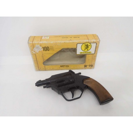 Revolver pistola de juguete Gonher. nº78. Caja marón.