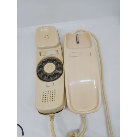 Teléfono antiguo. Modelo Gondola. Color crema. Años 70. Citesa.