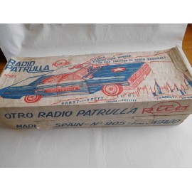Antiguo coche policía radio patrulla de rico en caja años 60 - Agente Interpol - nº 905 Ford Galaxy