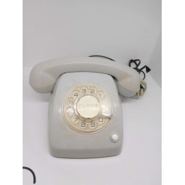 Teléfono antiguo. Modelo Heraldo. Color gris. Años 80. Citesa.
