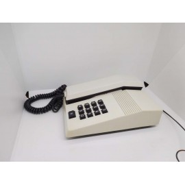 Teléfono antiguo. Modelo Teide. Color blanco. Años 80.