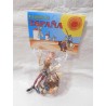 Blister con figuras de Don Quijote y Sancho. Años 80. Dibujos animados.
