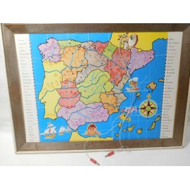 Enciclopedia eléctrica PSE. Mapa de España. Provincias y ríos.