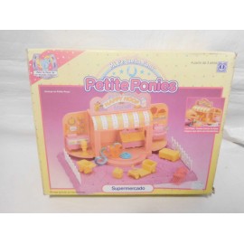 Caja con juego Petite Ponies Supermercado. Mi Pequeño Pony. Hasbro. 1990.