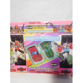 Conjunto de tres cajas Boatleg Transformers Metamorphs SL 661 662 y 663. Años 90.