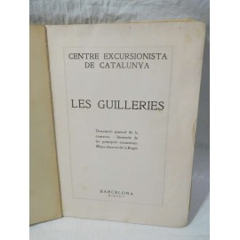Libro Les Guilleries. Centre Excursionista de Catalunya. Año 1924.