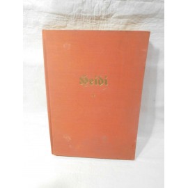 Libro de Heidi. Ed. Silva. Zurich. 1946. Con cromos como ilustración. Texto en Alemán.
