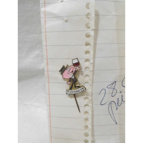 Pin de aguja personaje Pedrito Fundador. Años 60.