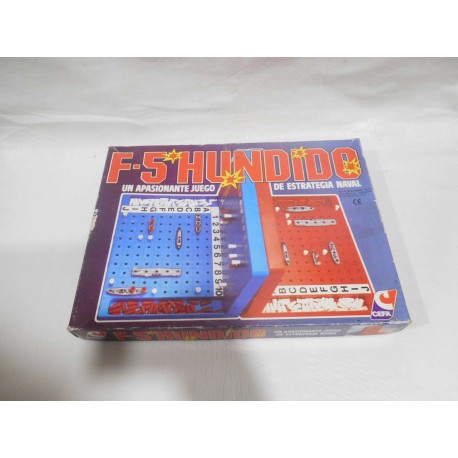 Juego F5 Hundido de Cefa. Años 80. Completo. Ref 3