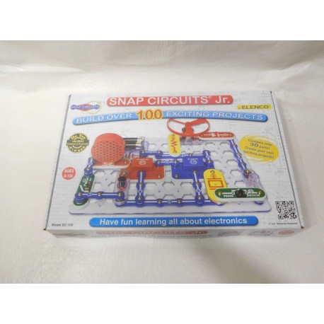 Juego de componentes electrónicos para hacer circuitos sin riesgo. Para niños. Ref 2