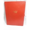 Carpeta Saro modelo 30. En color rojo bermellón. Un clásico de los 80-90.