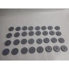 Lote de 32 monedas Ruta del Tesoro de 100 reales. Cefa.