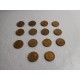 Lote de 14 monedas Ruta del Tesoro de 1.000 reales. Cefa.