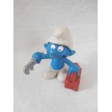 Figura pvc Pitufo fontanero. 1983. Schleich.