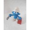 Figura pvc Pitufo fontanero. 1983. Schleich.
