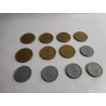 Lote de 13 monedas Ruta del Tesoro de 10.000 y 5.000 reales. Cefa.