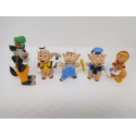 Figuras pvc Lobo Feroz, tres cerditos y caperucita. Marcados Comics Spain. Años 80. Walt Disney