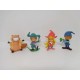Lote de figuras pvc serie Belfy y Lillibit. Años 80. Nuevos. Fabricado por Tatsunoko. Serie completa
