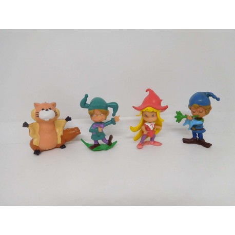 Lote de figuras pvc serie Belfy y Lillibit. Años 80. Nuevos. Fabricado por Tatsunoko. Serie completa