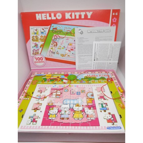 Juego de conexión Hello Kitty. Clementoni. De 4 a 6 años. Completo y funcionando.