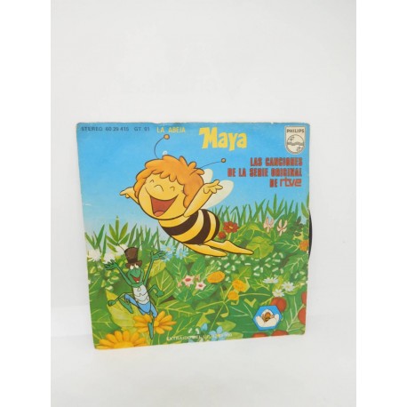 Single de serie de dibujos años 70 La Abeja Maya. Philips.