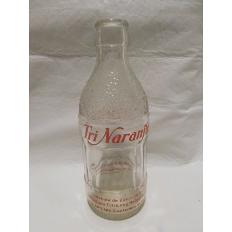 Botella de refresco Trinaranjus trina tri naranjus años 60