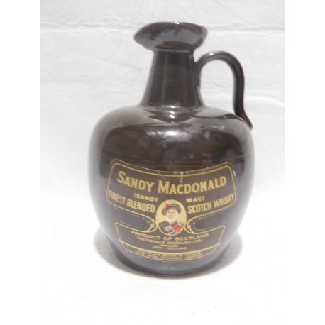 Preciosa jarra de ceramica de Whisky escoces Sandy Macdonald.