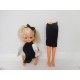 Muñeca Chabel partida y lote de ropita. Feber. Años 80.