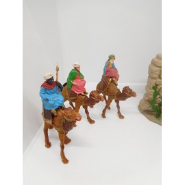 Portal de Bel&eacute;n completo a&ntilde;os 70. Figuras Pech, Oliver o similar.