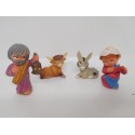 Figuras Sagrada Familia Cabezones Pech. Versión figura pequeña. Años 60.
