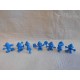 Lote de 7 figuras pitufos Peyo 1983 diferentes premium de algun pastelito Phoskitos