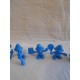Lote de 7 figuras pitufos Peyo 1983 diferentes premium de algun pastelito Phoskitos