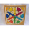 Antiguo tablero de parchis y oca. 6 jugadores. Circa años 30-40.