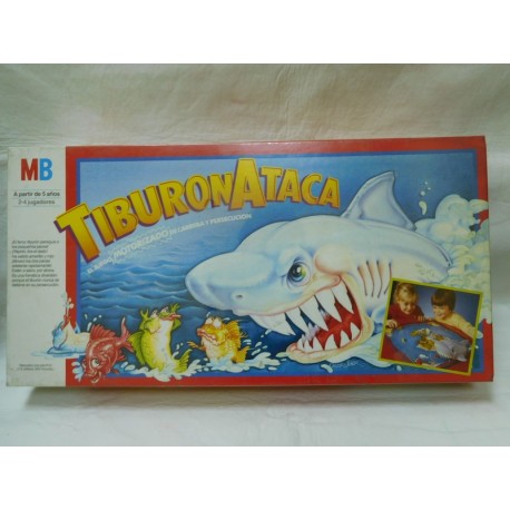 Juego Tiburon ataca de MB. Motorizado. Años 80. Precintado. Perfecto.