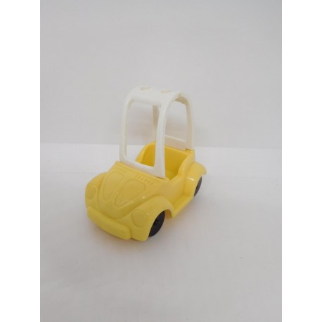 Pieza complemento Pin y Pon años 80.  Coche de policía con cubierta.