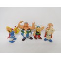 Lote de cuatro figuras Comics Spain de Asterix y Obelix
