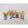 Lote de cuatro figuras Comics Spain de Asterix y Obelix