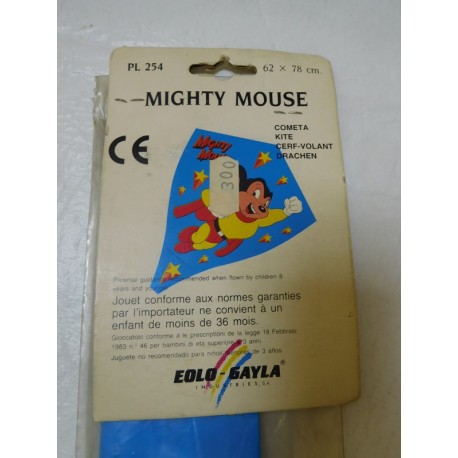 Cometa de la marca Eolo Gayla en kit de Super Raton. Años 70.