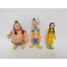 Tres figuras articuladas de indios Disney. Trigilla Peter Pan.