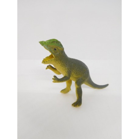 Figura dinosaurio en plástico blando. Dilophosaurus.