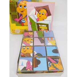 Puzzle de cubos, rompecabezas, de Petete años 80
