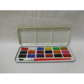 Caja de acuarelas de Mickey fab. England. A&ntilde;os 70-80 18 colores