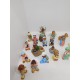 Belén completo con 34 figuras de barro en miniatura. Artesanía Alborox. Una joya.