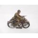 Figuras soldados españoles ejercito de Tierra, en moto y en sidecar. Teixido Años 50. Ref 1